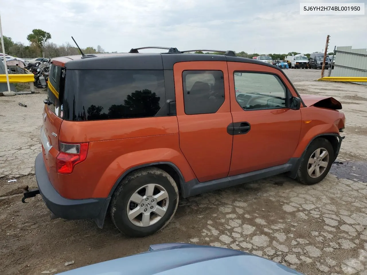 2011 Honda Element Ex VIN: 5J6YH2H74BL001950 Lot: 67373884