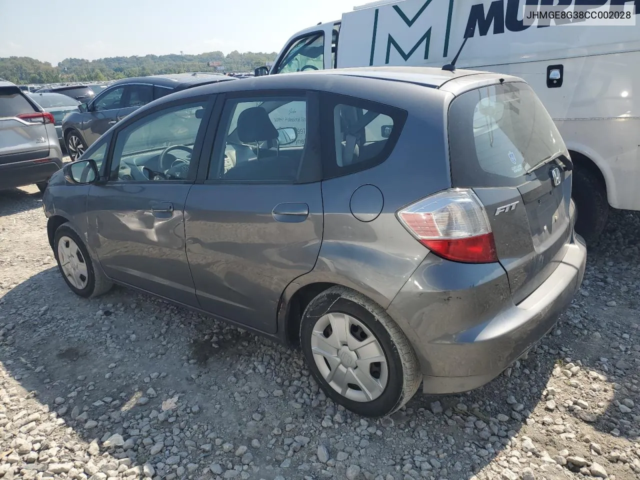 JHMGE8G38CC002028 2012 Honda Fit