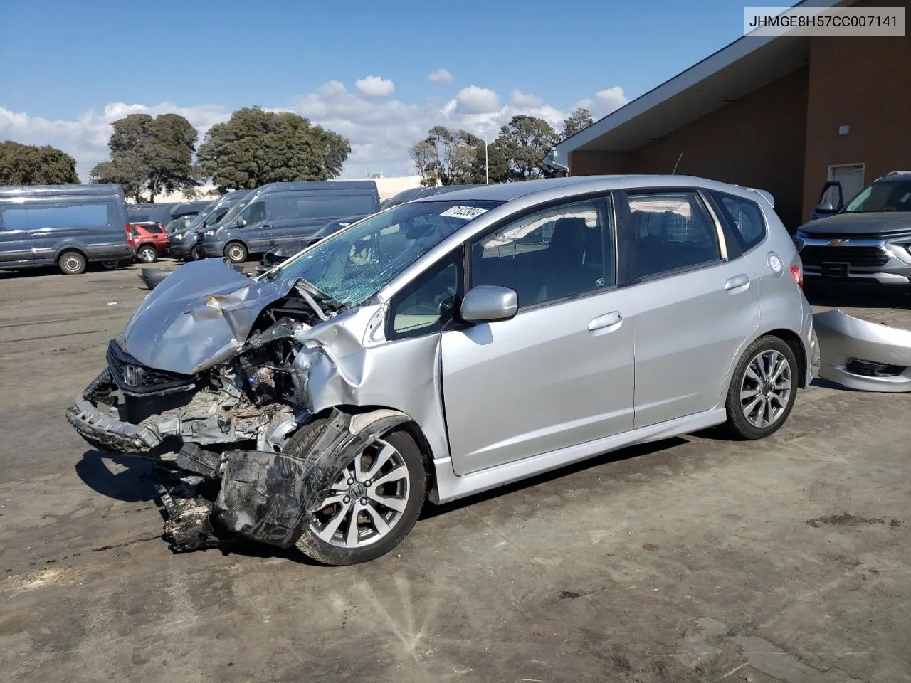 JHMGE8H57CC007141 2012 Honda Fit Sport