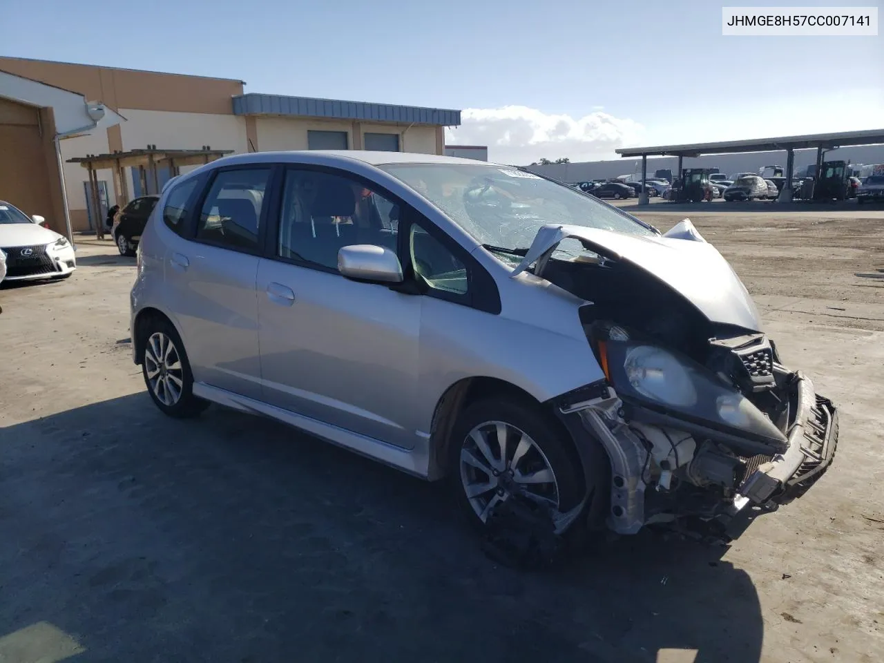 JHMGE8H57CC007141 2012 Honda Fit Sport