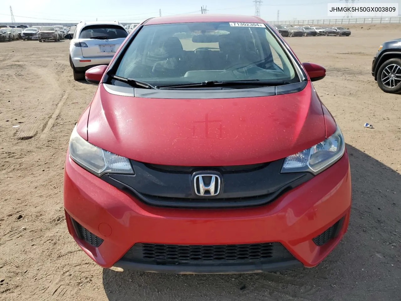 2016 Honda Fit Lx VIN: JHMGK5H50GX003809 Lot: 71302304