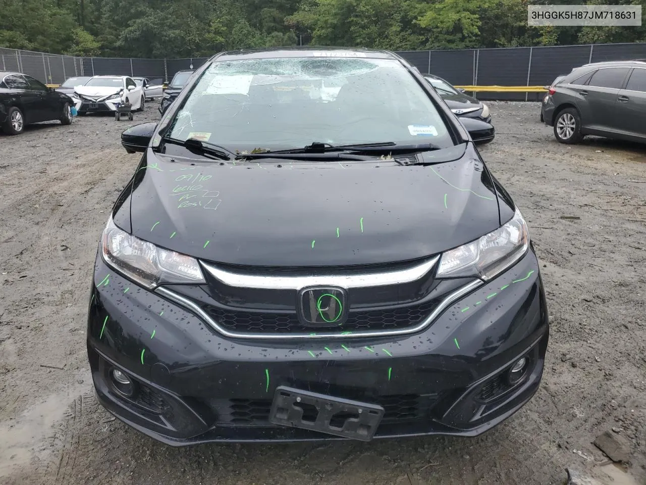 2018 Honda Fit Ex VIN: 3HGGK5H87JM718631 Lot: 71723754