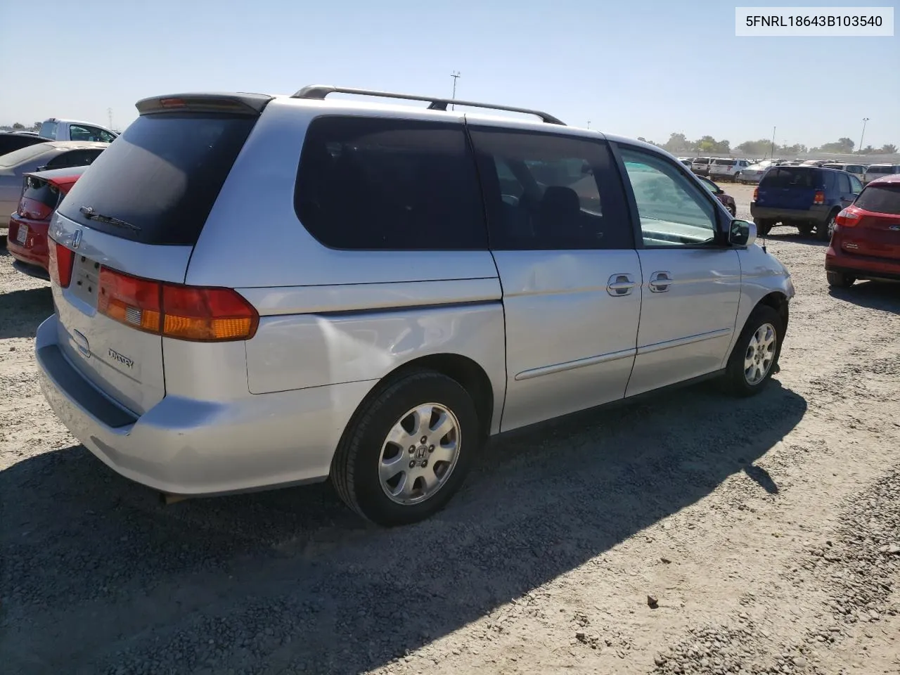 5FNRL18643B103540 2003 Honda Odyssey Ex