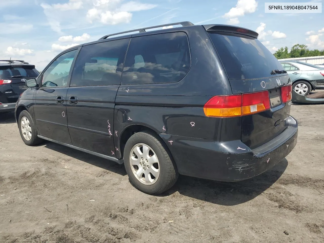 2004 Honda Odyssey Exl VIN: 5FNRL18904B047544 Lot: 61388254