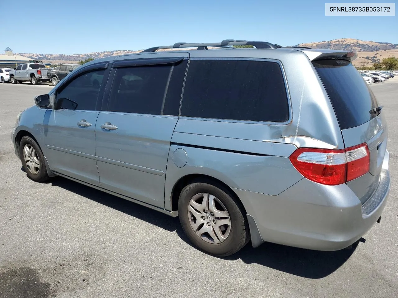 2005 Honda Odyssey Exl VIN: 5FNRL38735B053172 Lot: 68452644