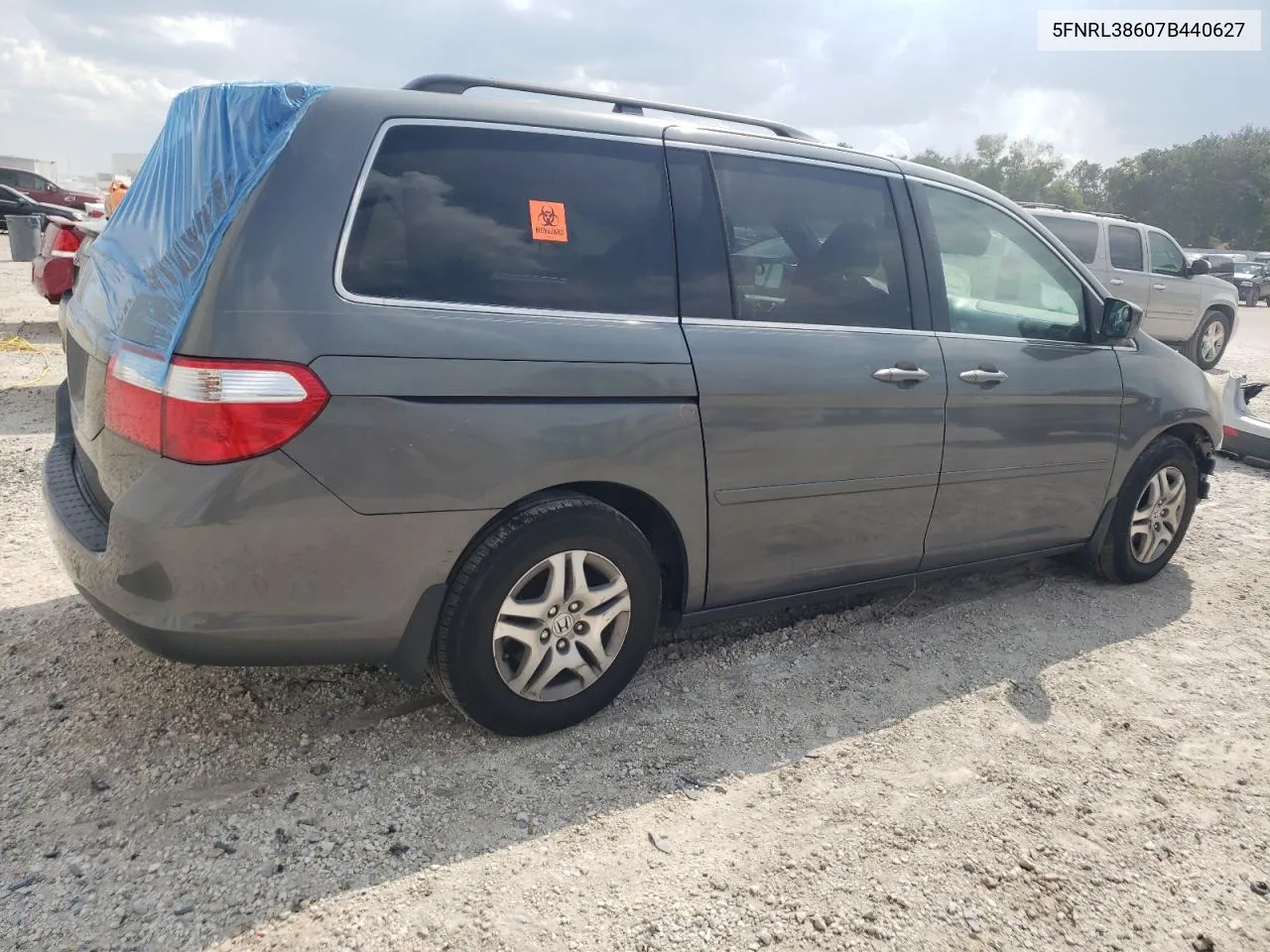 2007 Honda Odyssey Exl VIN: 5FNRL38607B440627 Lot: 66870984