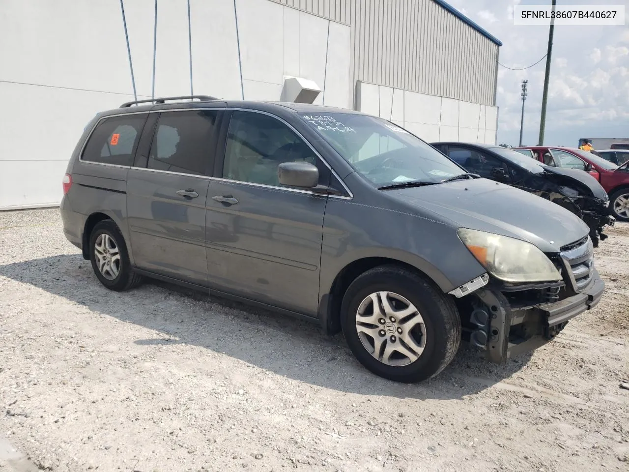 2007 Honda Odyssey Exl VIN: 5FNRL38607B440627 Lot: 66870984