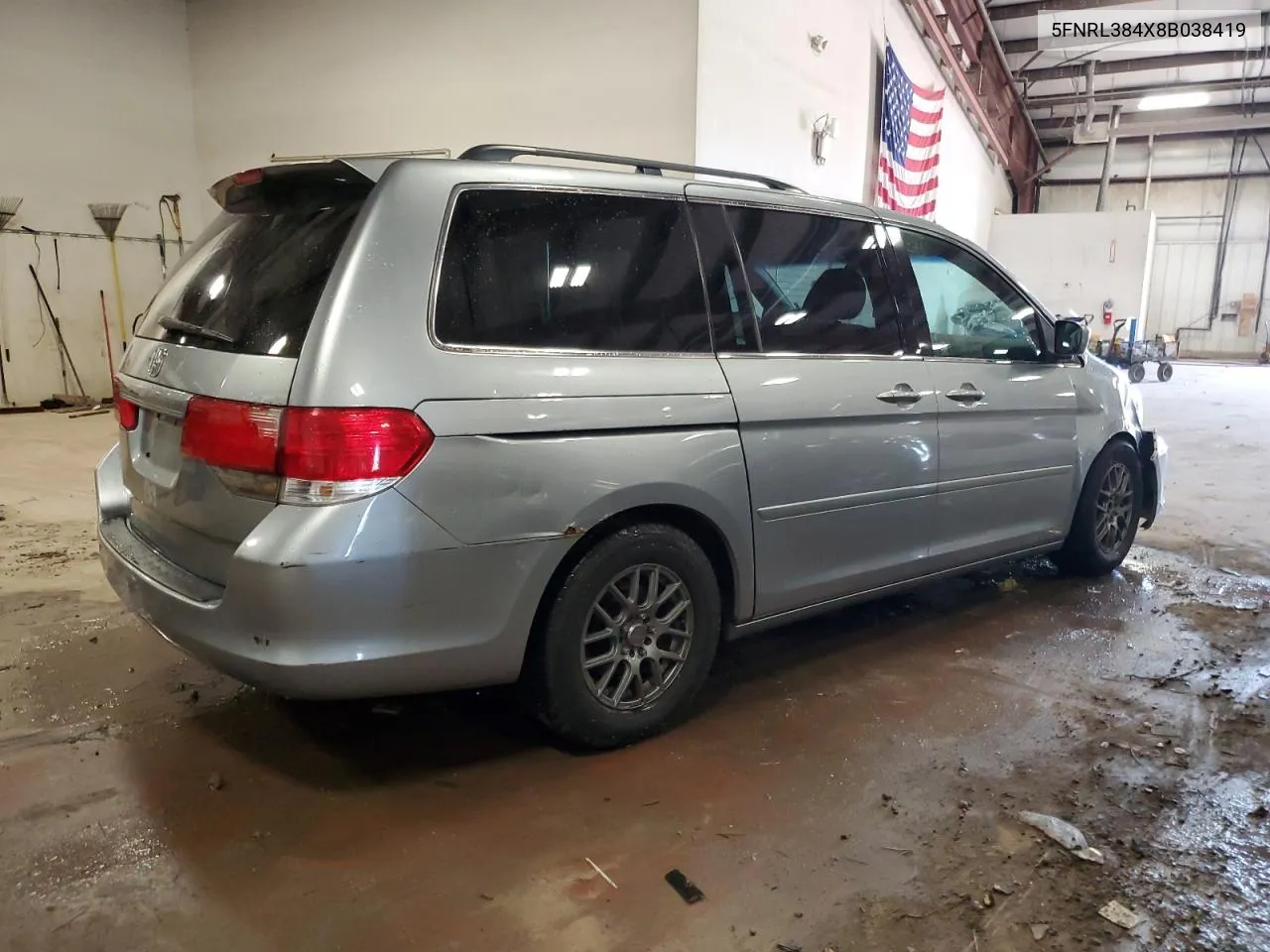 2008 Honda Odyssey Ex VIN: 5FNRL384X8B038419 Lot: 65446844