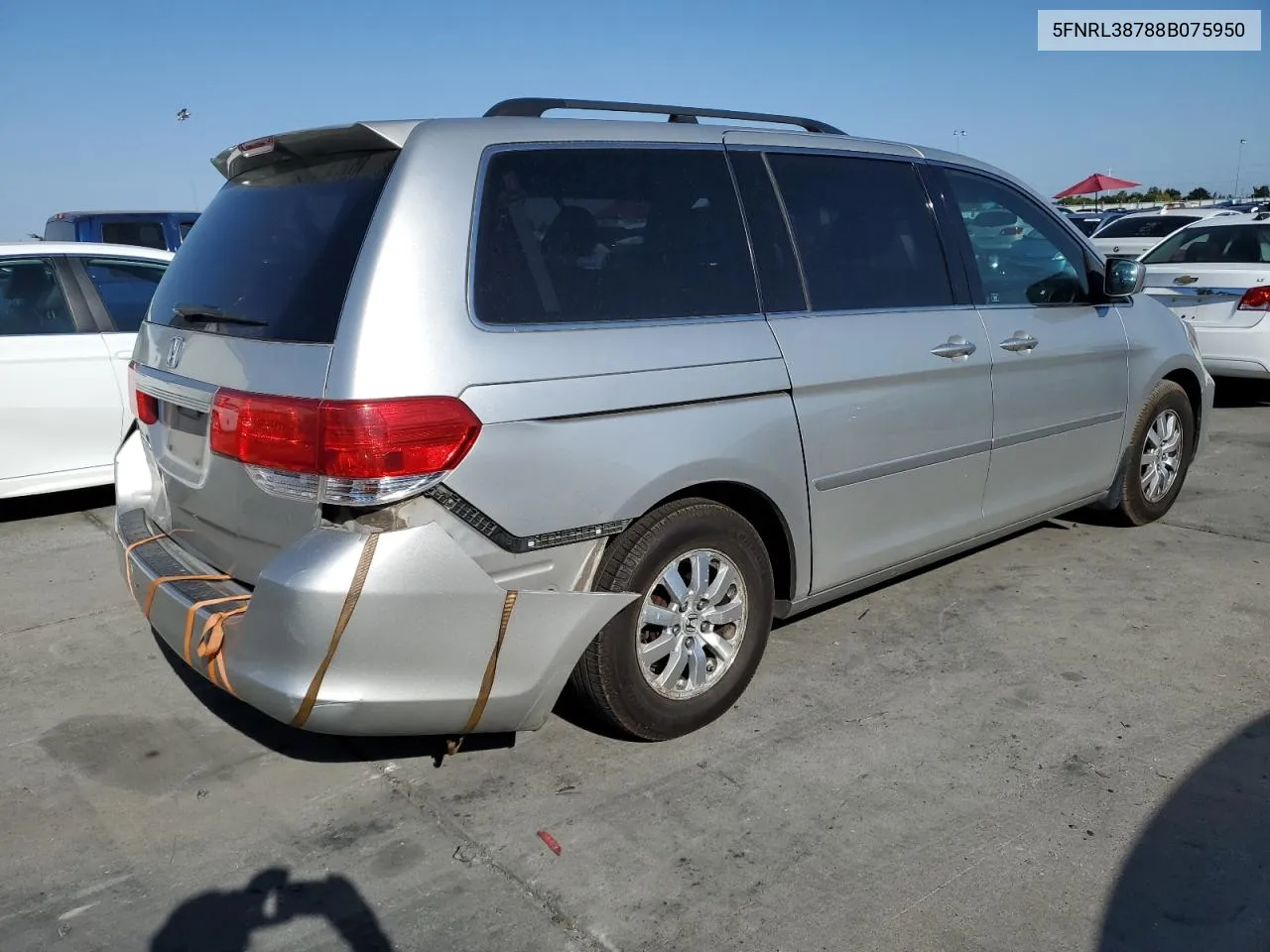 5FNRL38788B075950 2008 Honda Odyssey Exl