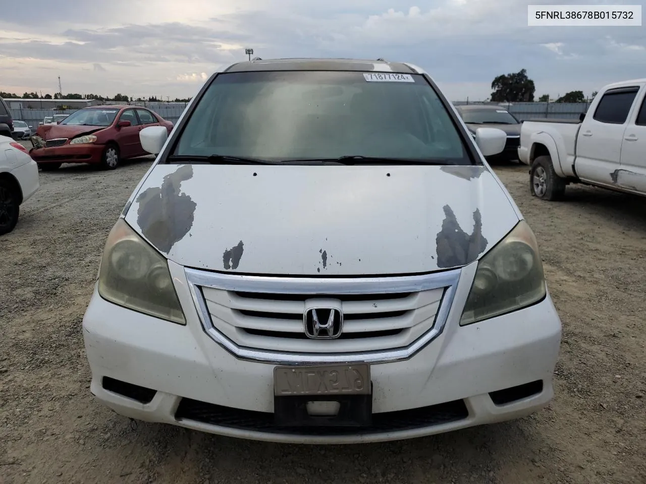 5FNRL38678B015732 2008 Honda Odyssey Exl