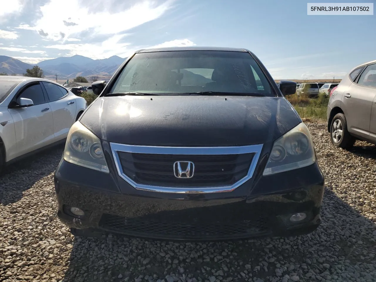 2010 Honda Odyssey Touring VIN: 5FNRL3H91AB107502 Lot: 72278874