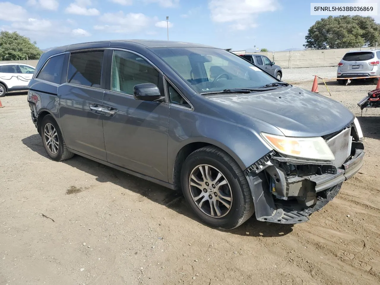 2011 Honda Odyssey Exl VIN: 5FNRL5H63BB036869 Lot: 71997474