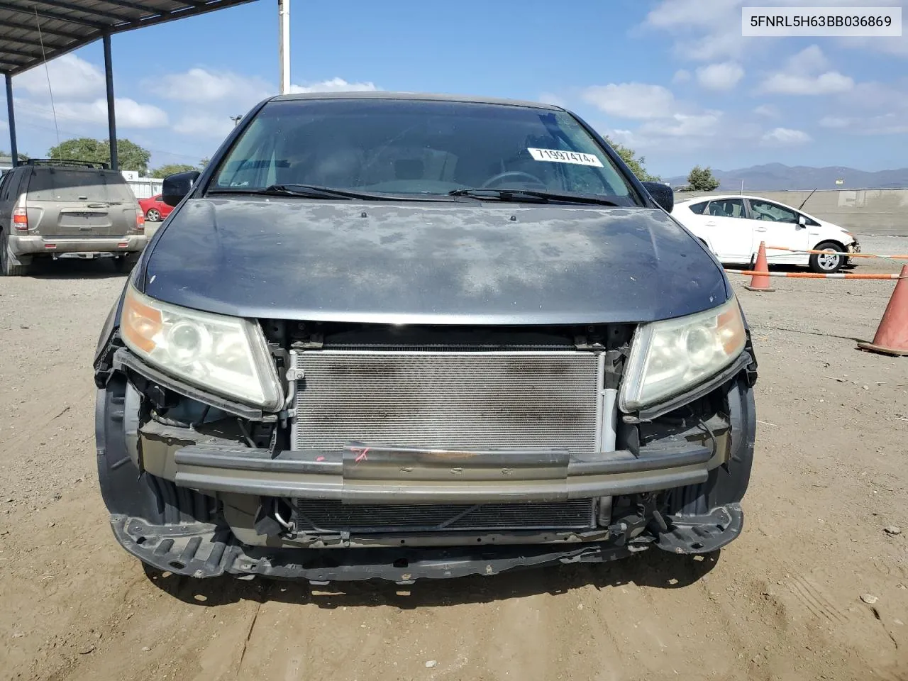 2011 Honda Odyssey Exl VIN: 5FNRL5H63BB036869 Lot: 71997474