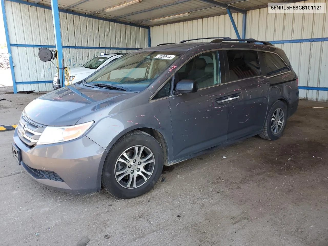 2012 Honda Odyssey Exl VIN: 5FNRL5H68CB101121 Lot: 70680614