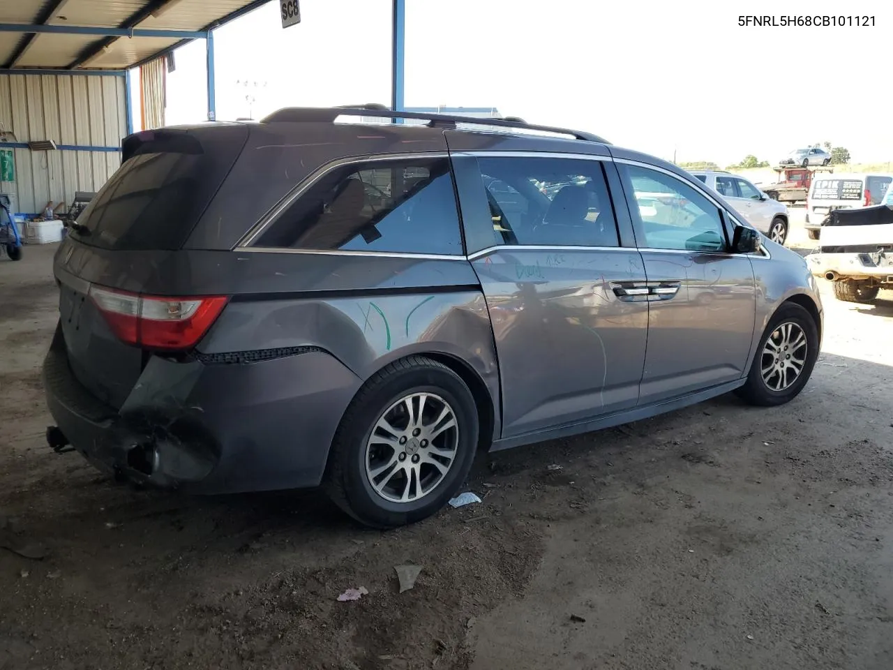 2012 Honda Odyssey Exl VIN: 5FNRL5H68CB101121 Lot: 70680614