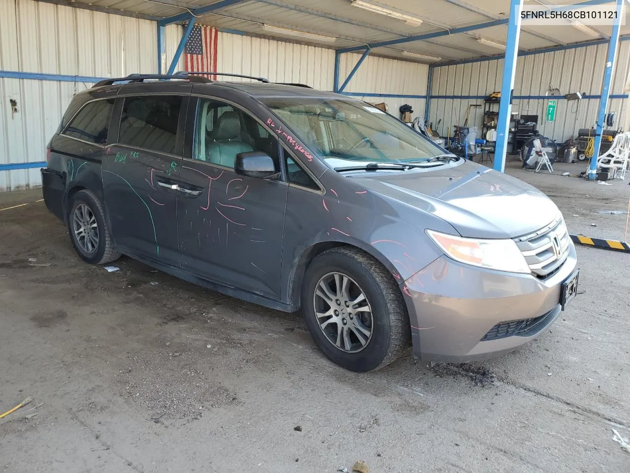 2012 Honda Odyssey Exl VIN: 5FNRL5H68CB101121 Lot: 70680614