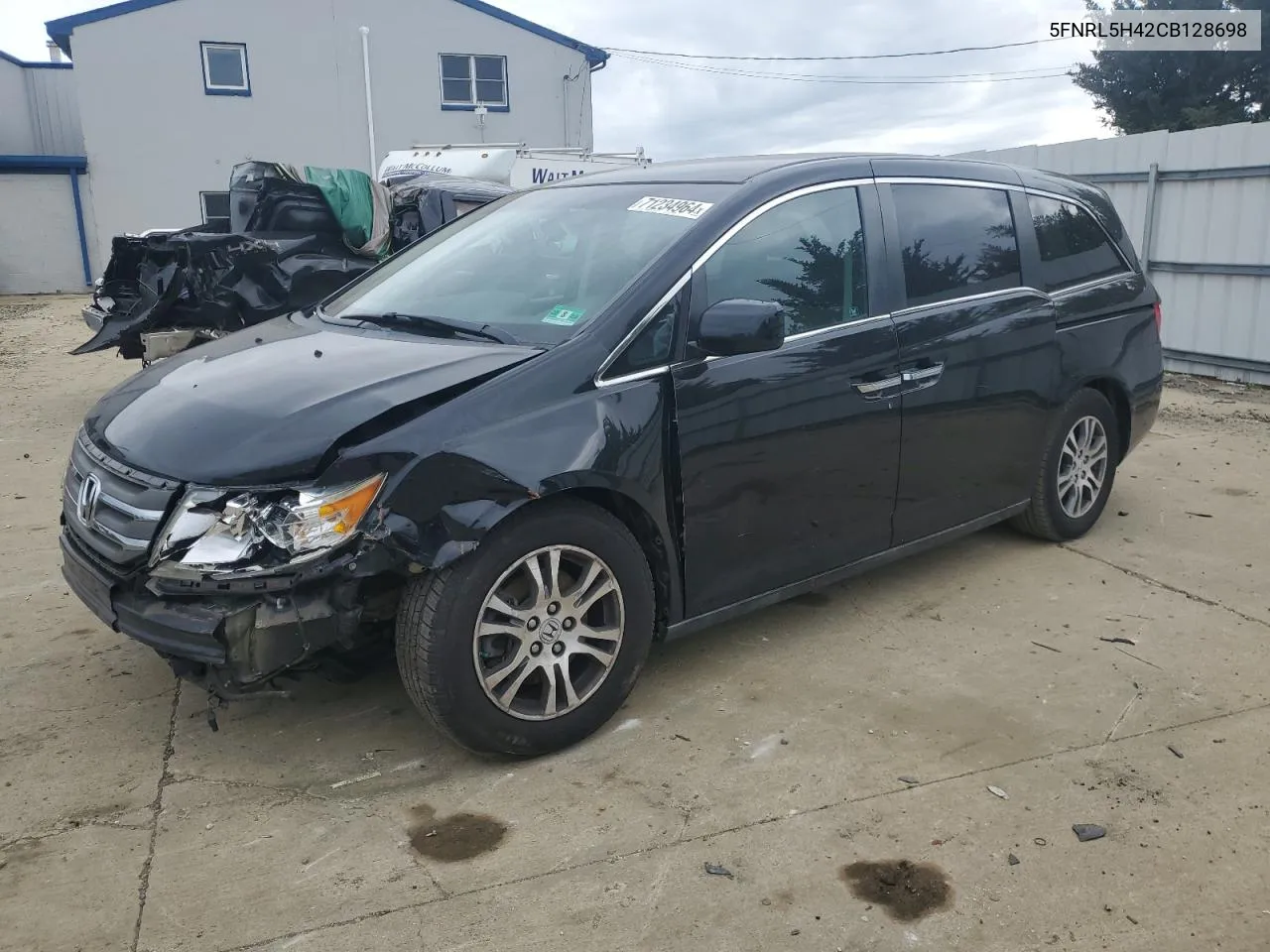 2012 Honda Odyssey Ex VIN: 5FNRL5H42CB128698 Lot: 71234964