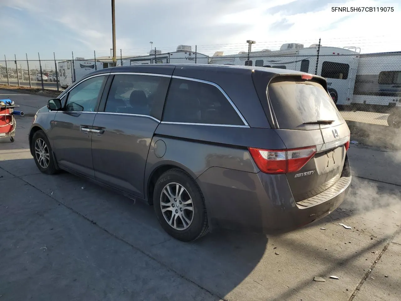 5FNRL5H67CB119075 2012 Honda Odyssey Exl