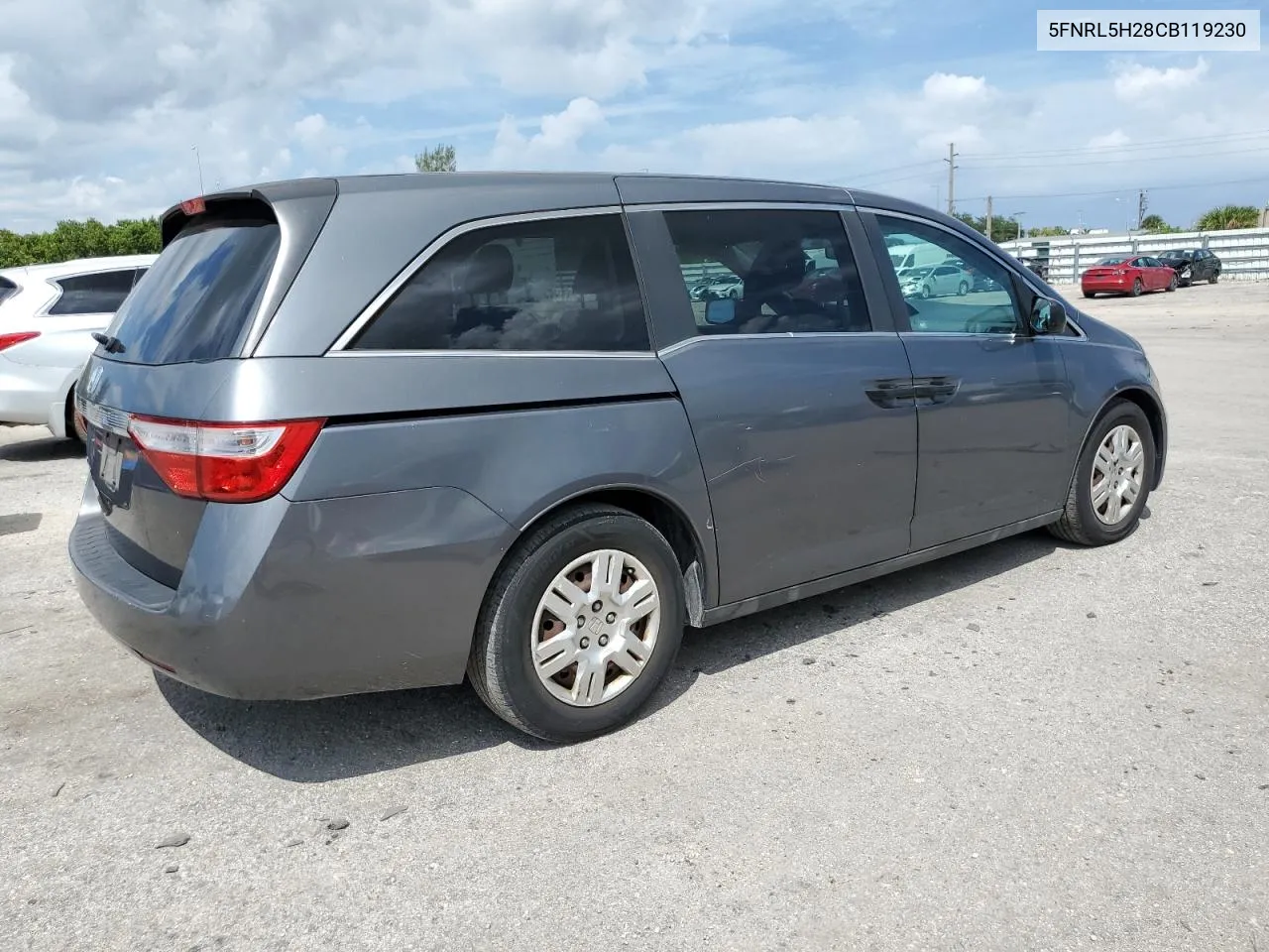 2012 Honda Odyssey Lx VIN: 5FNRL5H28CB119230 Lot: 72310214