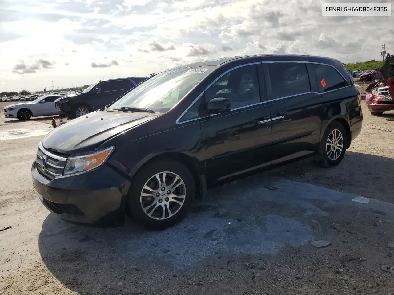 2013 Honda Odyssey Exl VIN: 5FNRL5H66DB048355 Lot: 70983804