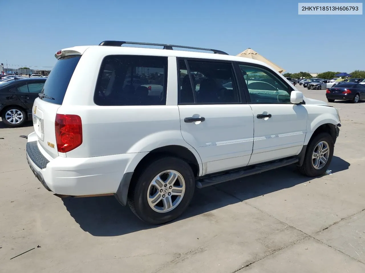 2003 Honda Pilot Exl VIN: 2HKYF18513H606793 Lot: 71749954