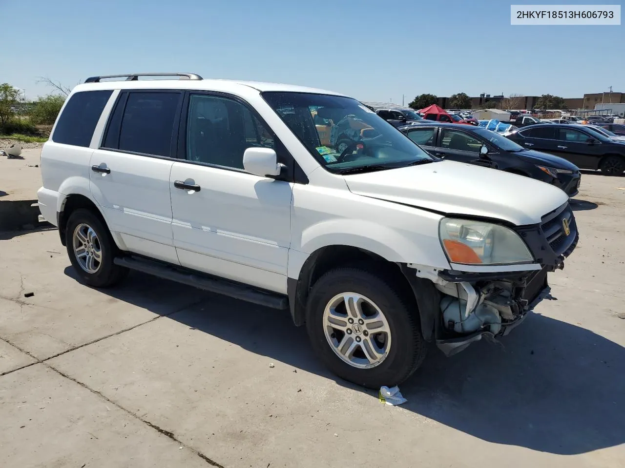 2003 Honda Pilot Exl VIN: 2HKYF18513H606793 Lot: 71749954