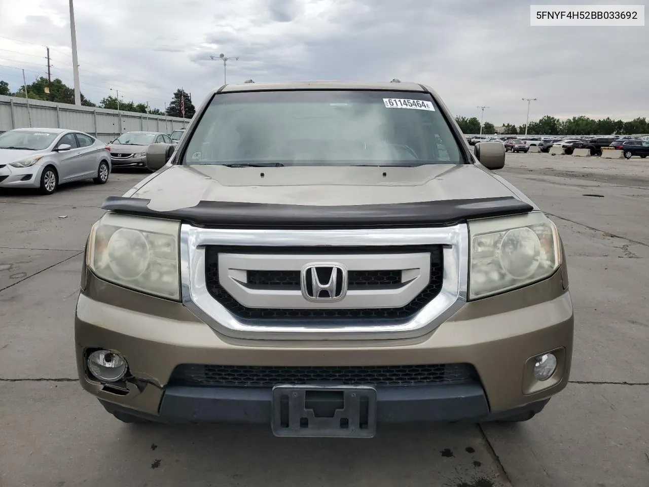 2011 Honda Pilot Exl VIN: 5FNYF4H52BB033692 Lot: 61145464