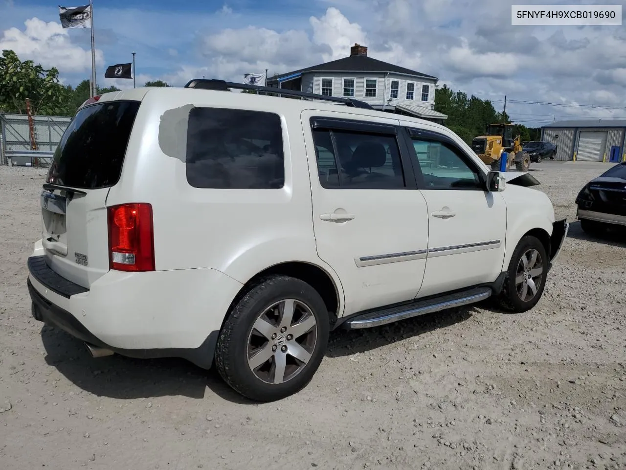 2012 Honda Pilot Touring VIN: 5FNYF4H9XCB019690 Lot: 65423834