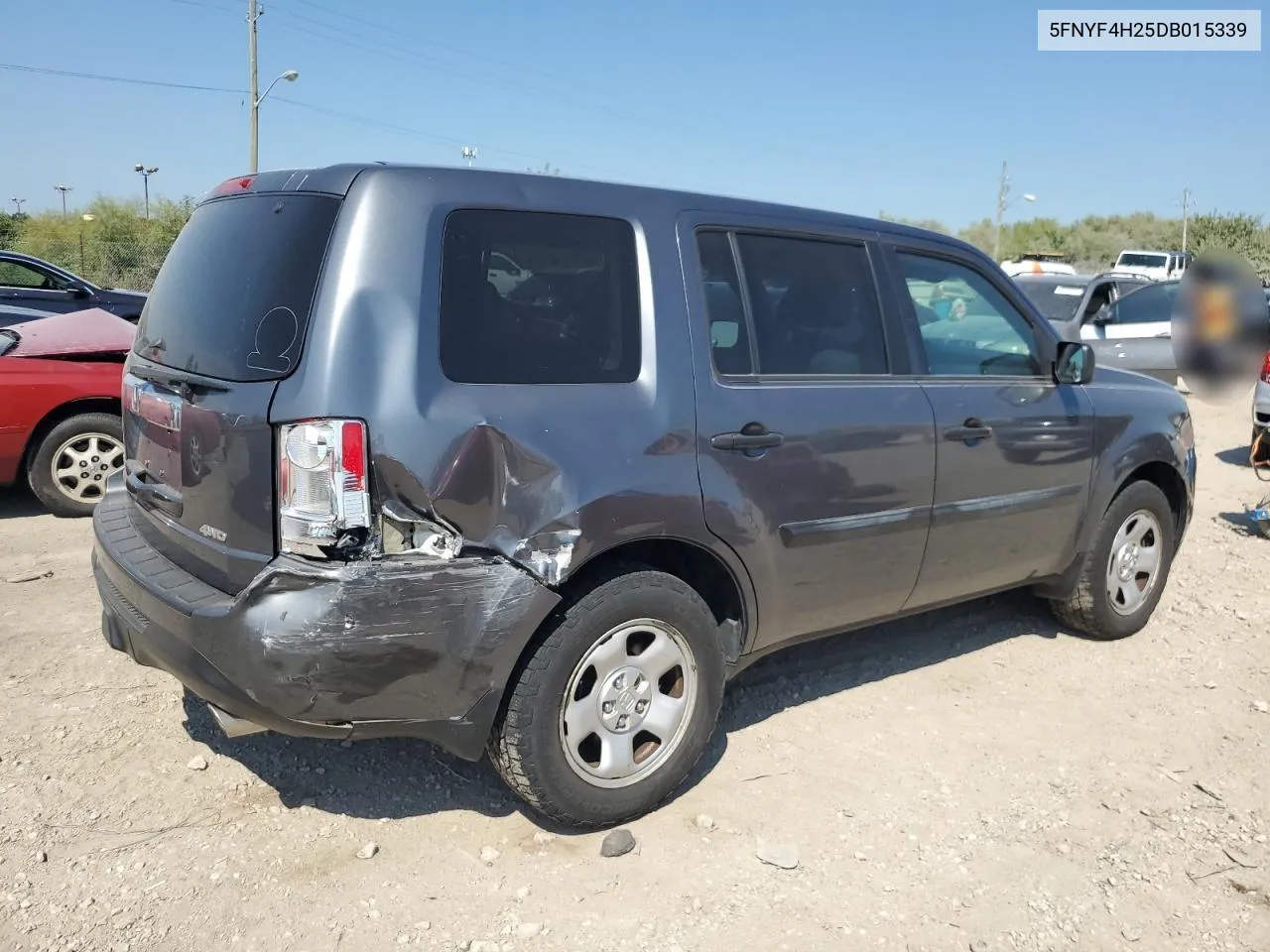 5FNYF4H25DB015339 2013 Honda Pilot Lx