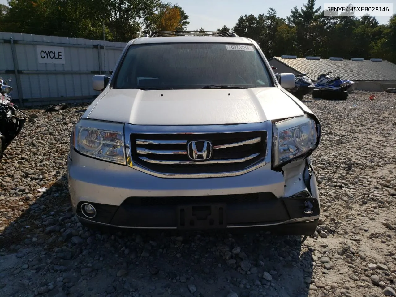 2014 Honda Pilot Exl VIN: 5FNYF4H5XEB028146 Lot: 70975194