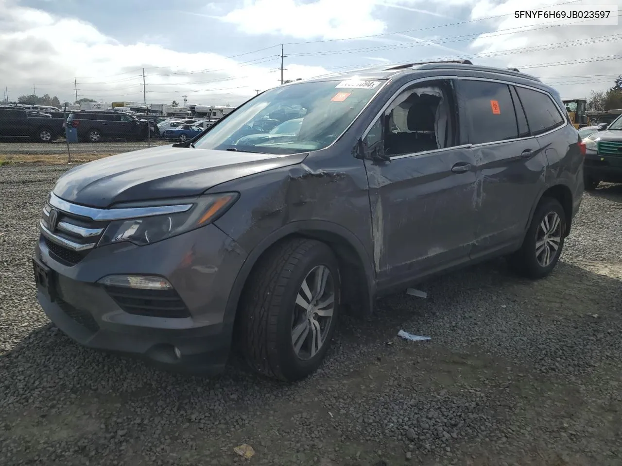 2018 Honda Pilot Exl VIN: 5FNYF6H69JB023597 Lot: 70691094