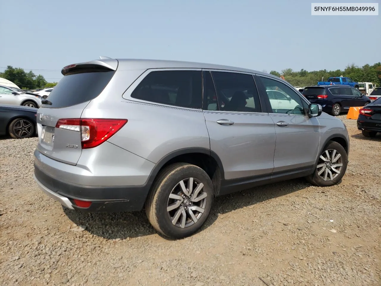 2021 Honda Pilot Exl VIN: 5FNYF6H55MB049996 Lot: 67786104