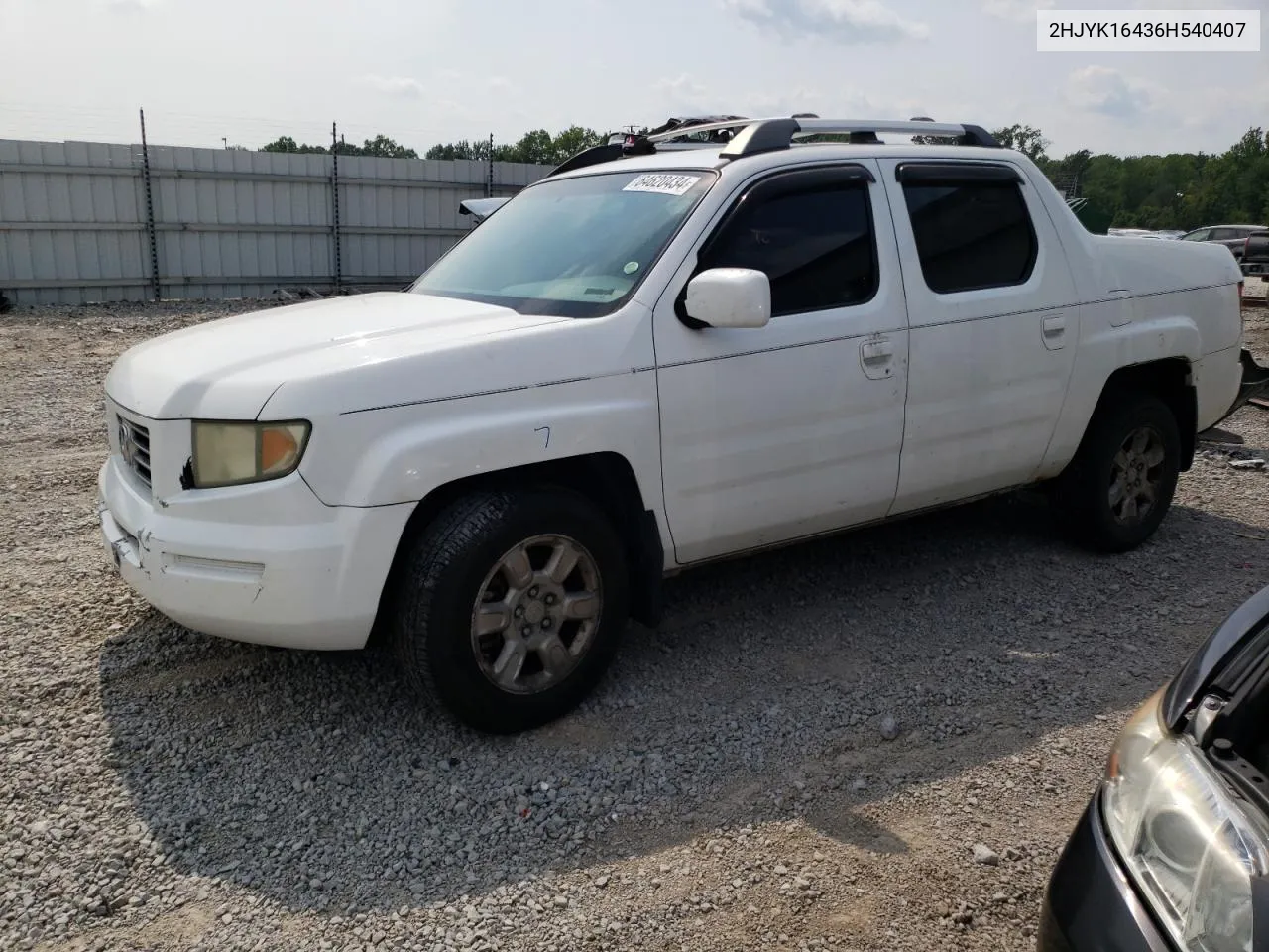 2HJYK16436H540407 2006 Honda Ridgeline Rts