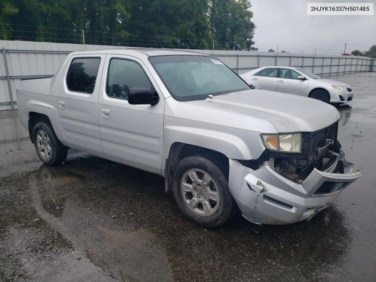 2007 Honda Ridgeline Rtx VIN: 2HJYK16337H501485 Lot: 64240274