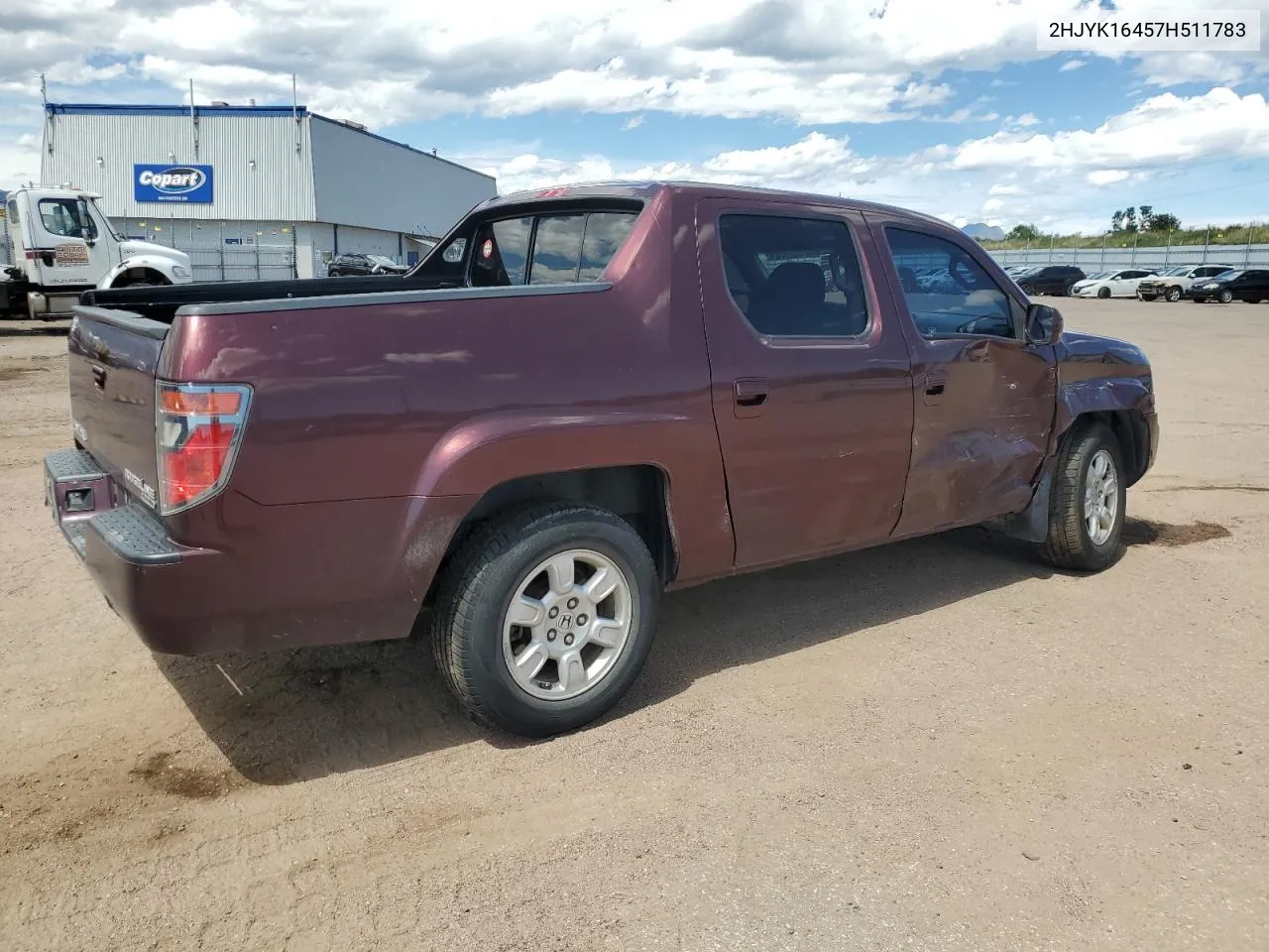 2007 Honda Ridgeline Rts VIN: 2HJYK16457H511783 Lot: 68392474