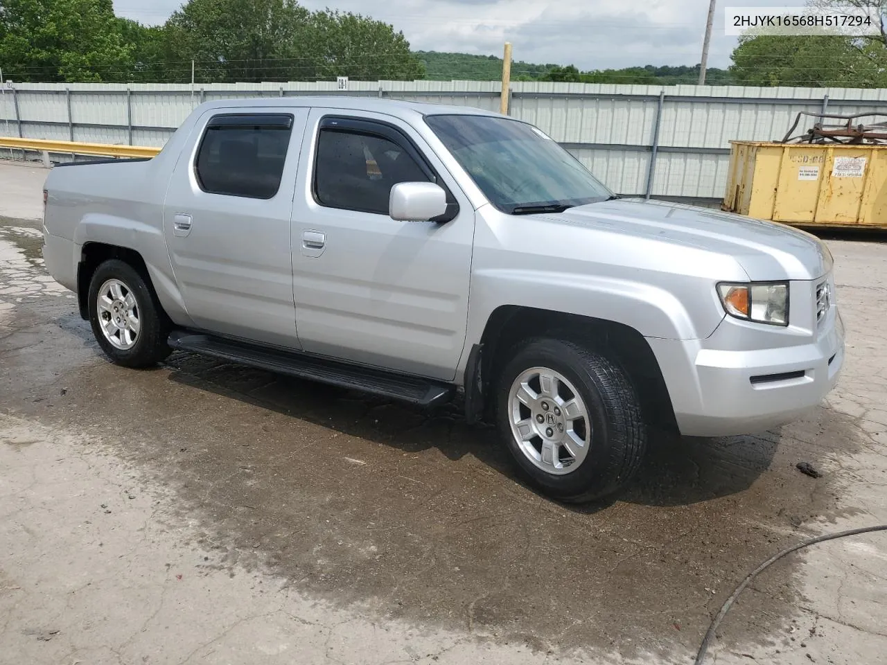 2HJYK16568H517294 2008 Honda Ridgeline Rtl