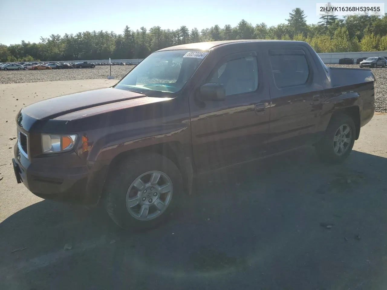 2008 Honda Ridgeline Rtx VIN: 2HJYK16368H539455 Lot: 68570054