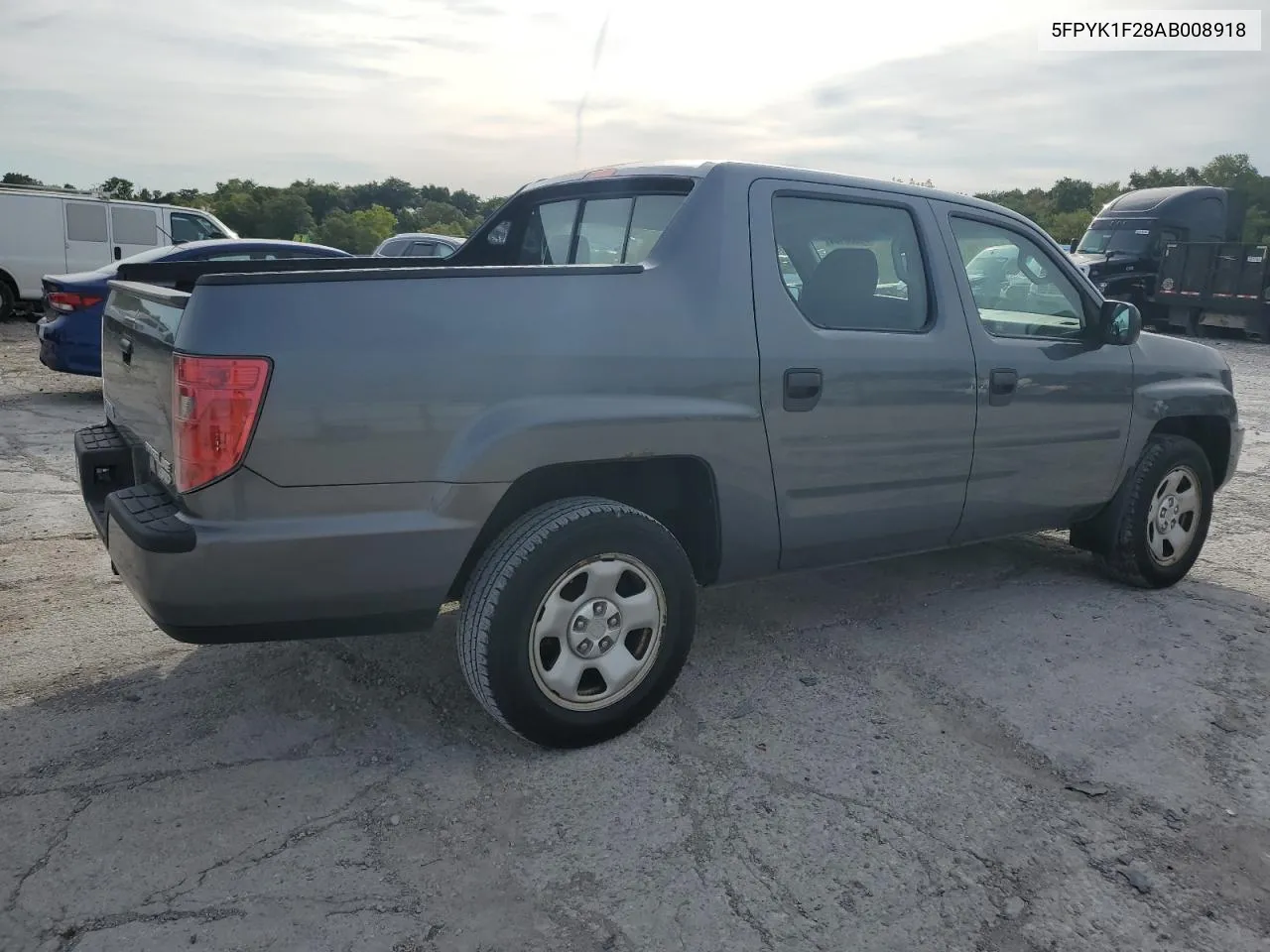 2010 Honda Ridgeline Rt VIN: 5FPYK1F28AB008918 Lot: 70030164