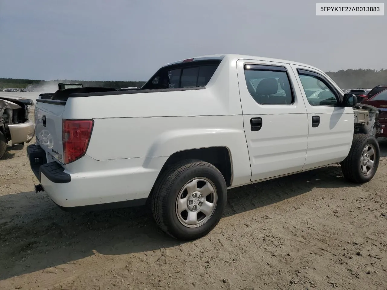 2010 Honda Ridgeline Rt VIN: 5FPYK1F27AB013883 Lot: 70817984