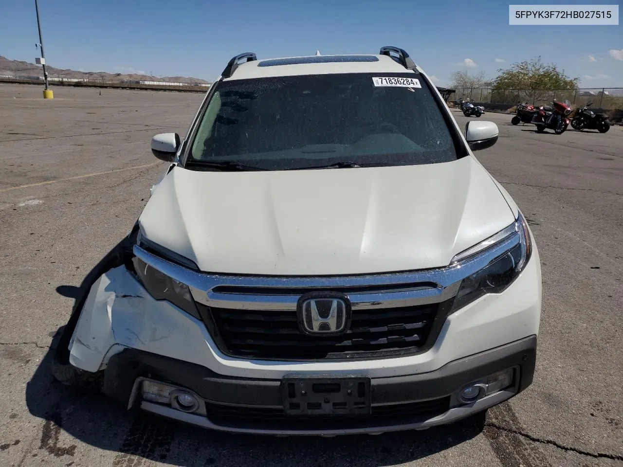 5FPYK3F72HB027515 2017 Honda Ridgeline Rtl