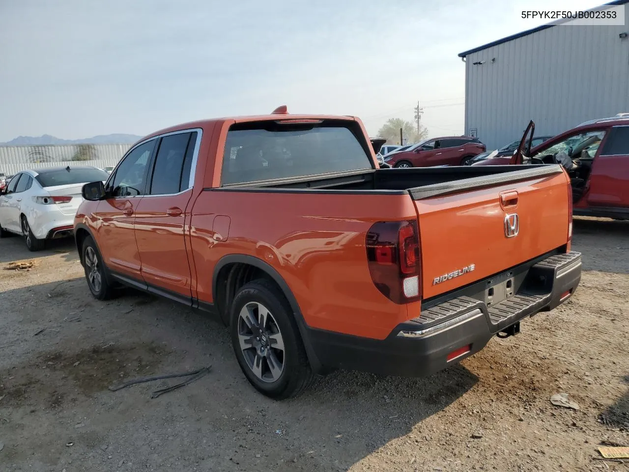 5FPYK2F50JB002353 2018 Honda Ridgeline Rtl