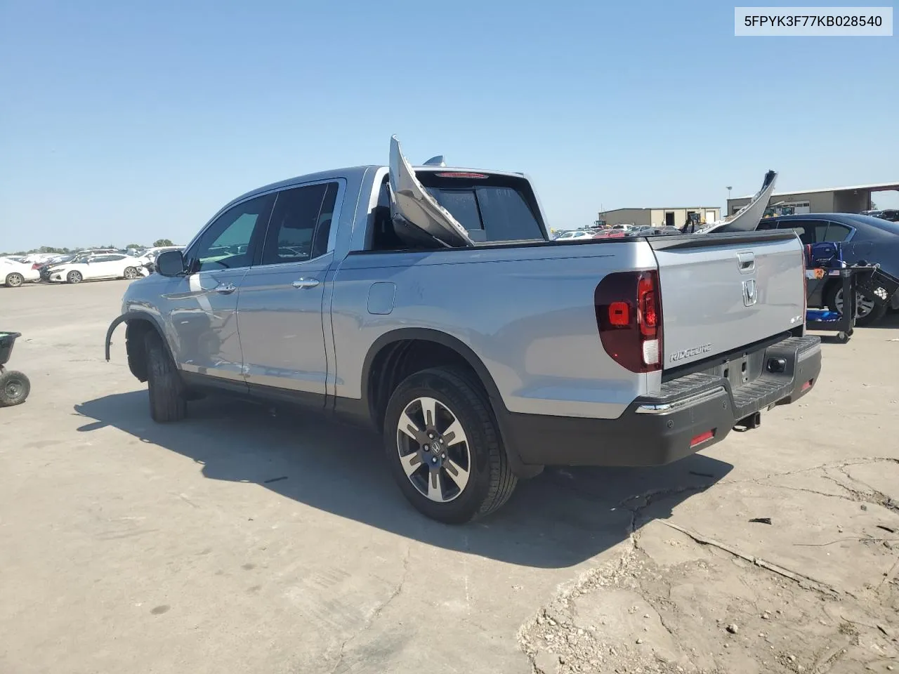 2019 Honda Ridgeline Rtl VIN: 5FPYK3F77KB028540 Lot: 69972384