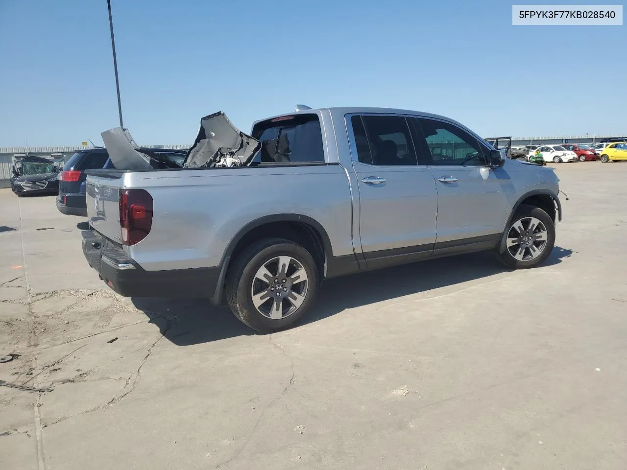 5FPYK3F77KB028540 2019 Honda Ridgeline Rtl