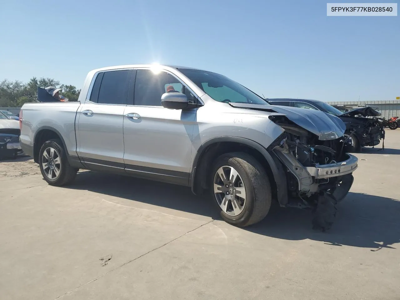 5FPYK3F77KB028540 2019 Honda Ridgeline Rtl