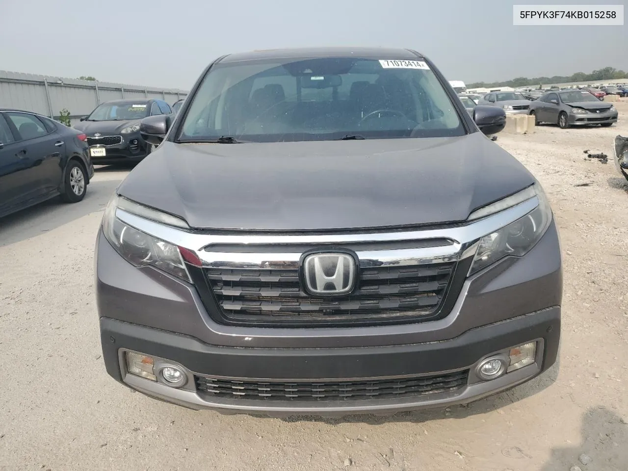 5FPYK3F74KB015258 2019 Honda Ridgeline Rtl