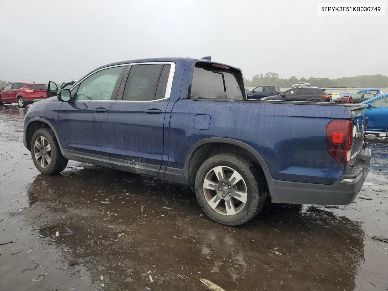 2019 Honda Ridgeline Rtl VIN: 5FPYK3F51KB030749 Lot: 72035284