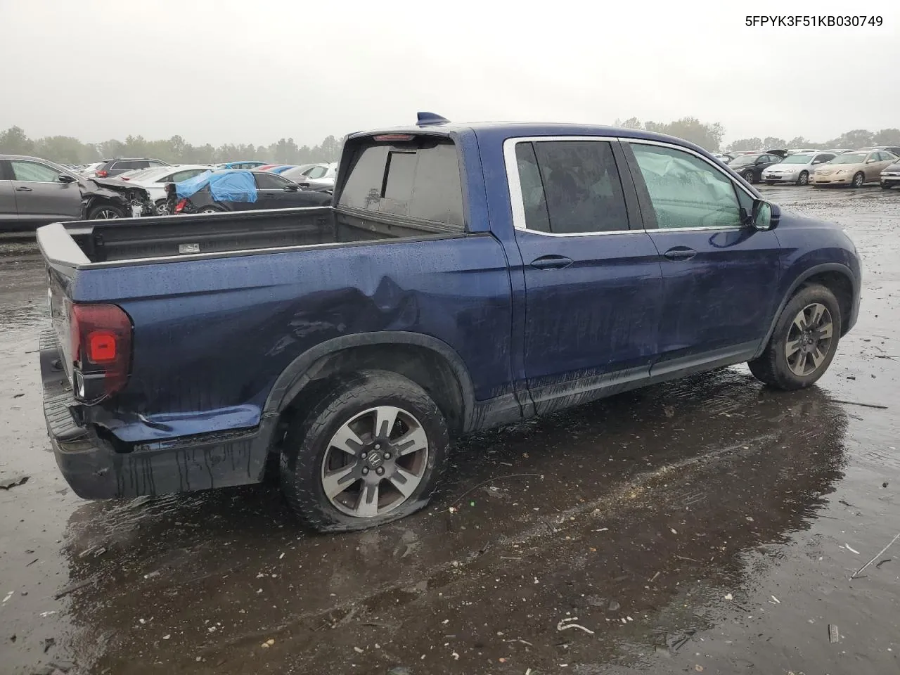 5FPYK3F51KB030749 2019 Honda Ridgeline Rtl