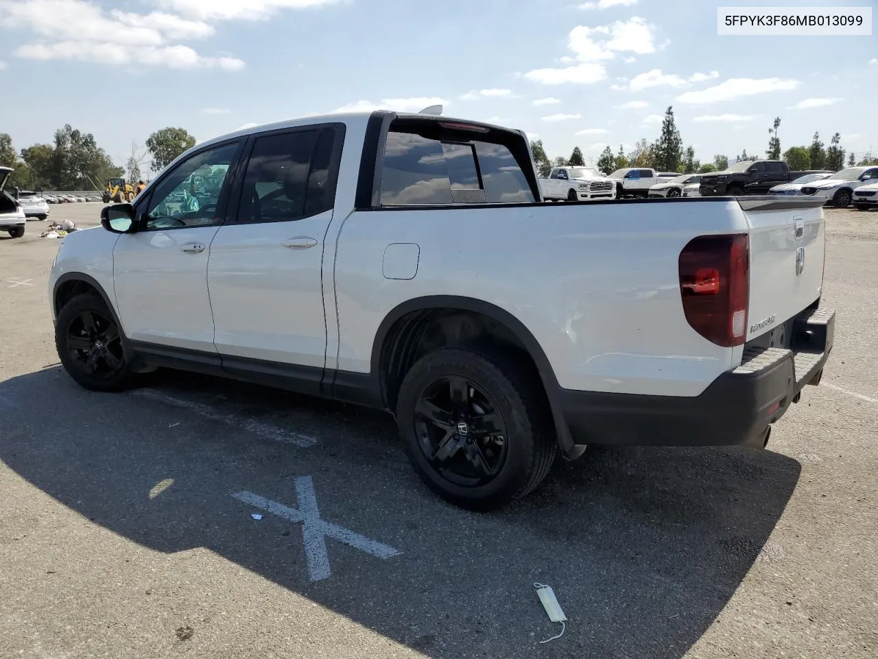 2021 Honda Ridgeline Black Edition VIN: 5FPYK3F86MB013099 Lot: 71964184