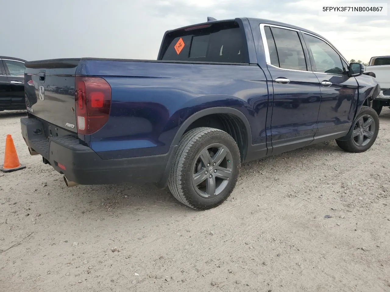 5FPYK3F71NB004867 2022 Honda Ridgeline Rtl