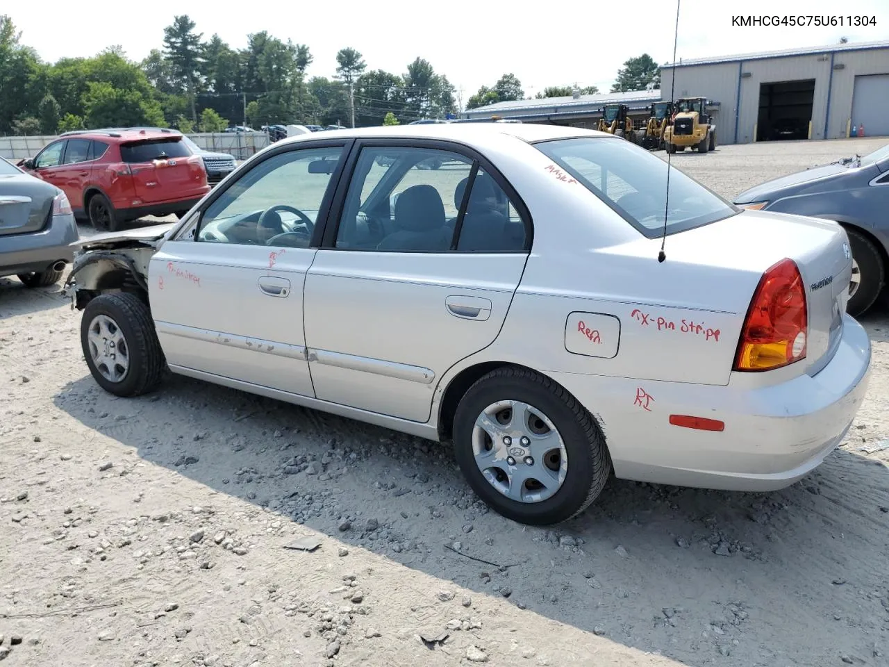 2005 Hyundai Accent Gl VIN: KMHCG45C75U611304 Lot: 67363374